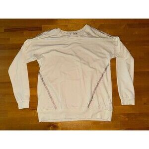 Women’s Retrology Cream Colored Sweatshirt with Gem Trim Size XL